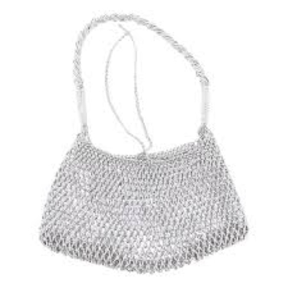 J. Crew Small Cadiz handknotted shoulder bag in metallic